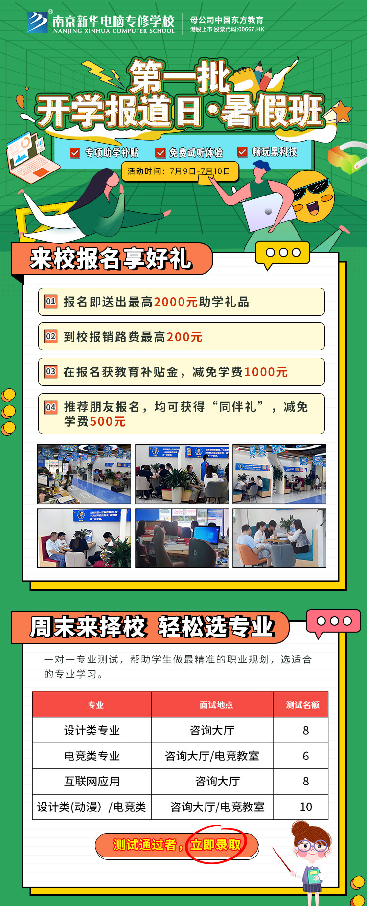 南京新華第一批開學(xué)報到日·暑假班開班啦！